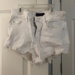 Jean shorts, white